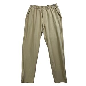 Lululemon Mens ABC Pull-On Pants Tan Khaki Elastic Waist LM5ALNS Size Medium